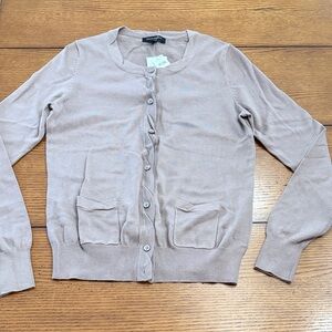 Banana Republic Light Tan Cardigan Sweater
